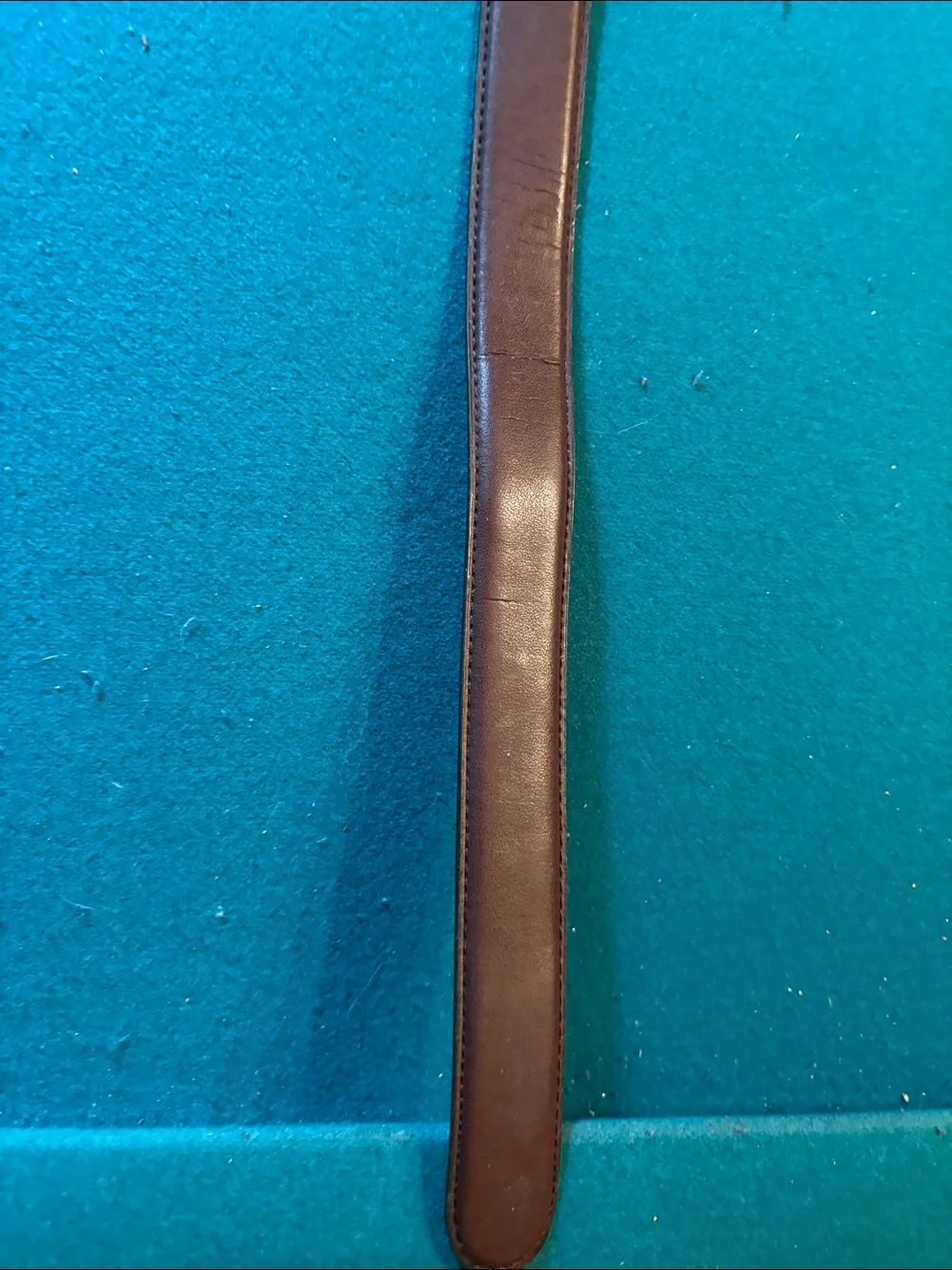 Brown Leather Belt with Gold Rectangular Buckle Vaso Milan NWTs.